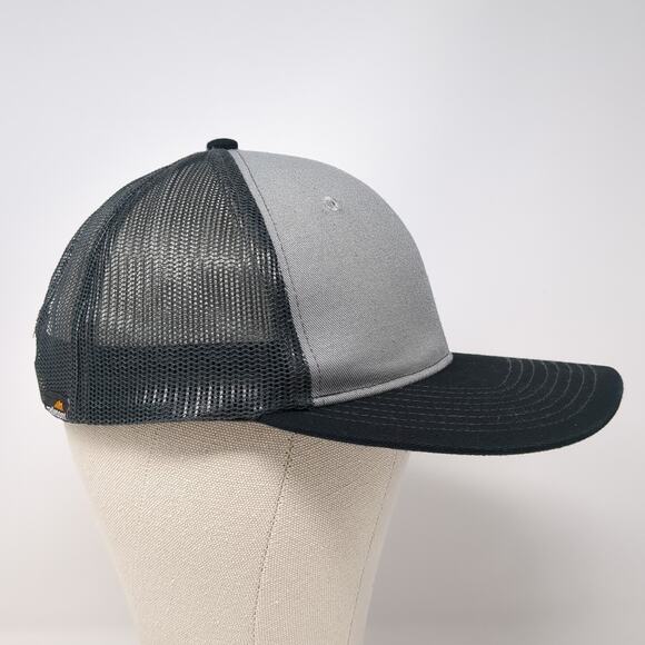Port Authority Snapback Mesh Back Trucker Hat Gray One Size Colorblock - Picture 5 of 10